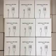 BRENCIG 10 шт./лот USB кабель для iPhone зарядное устройство зарядный кабель XS MAX X XR 8 7 6 6S Plus для iPhone Lightning Кабель зарядное устройство Шнур