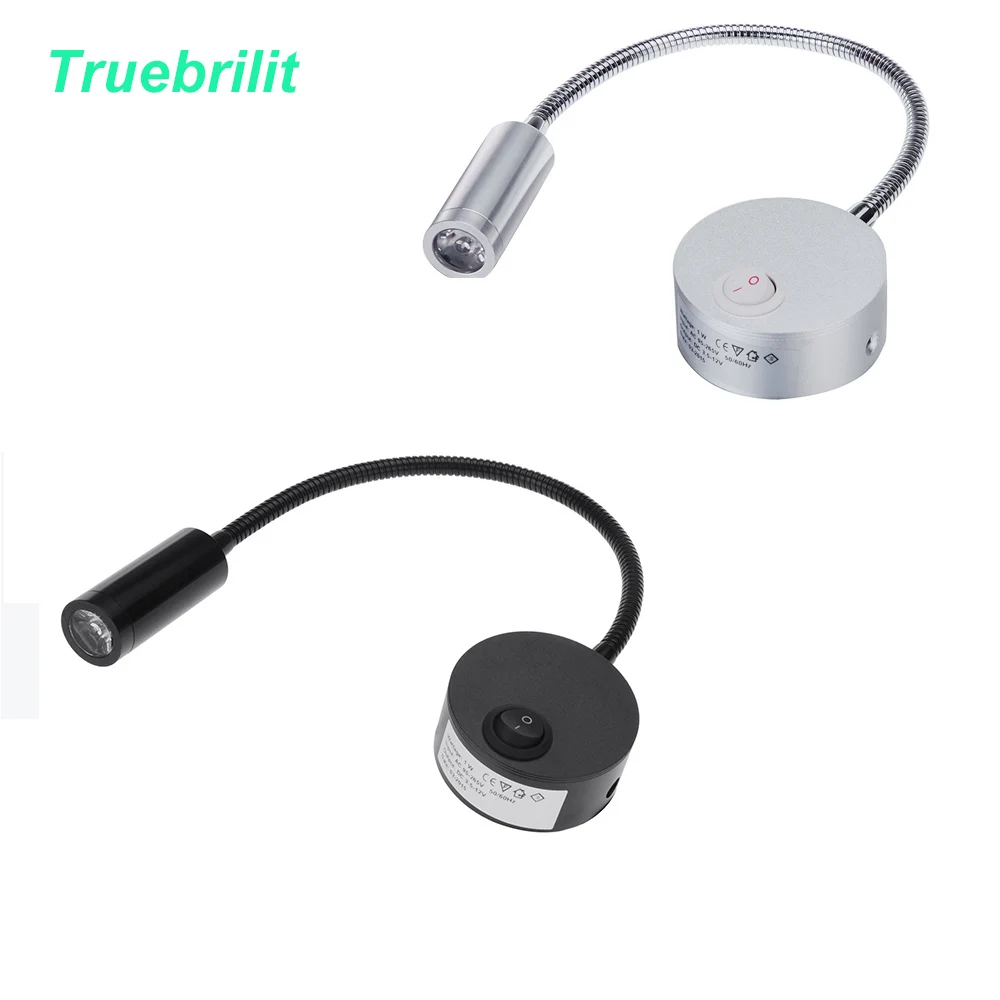 LED Silver Bedside Lamp Reading Wall Lamps Plumbing Trap
