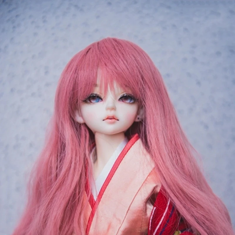Allaosify волос 1/3 1/4 1/6 Bjd кукла парик высокого Температура провода красивые длинные