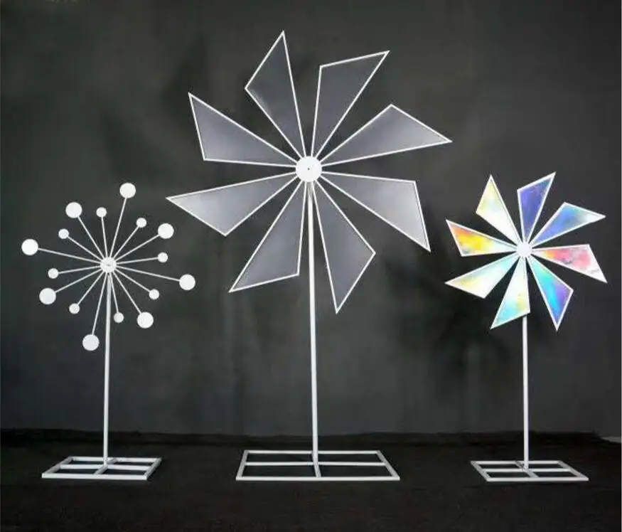 

Tieyi Light Film Electric Windmill Wedding Projects Wedding Site Decoration Stage Background Layout Creative Arrangements