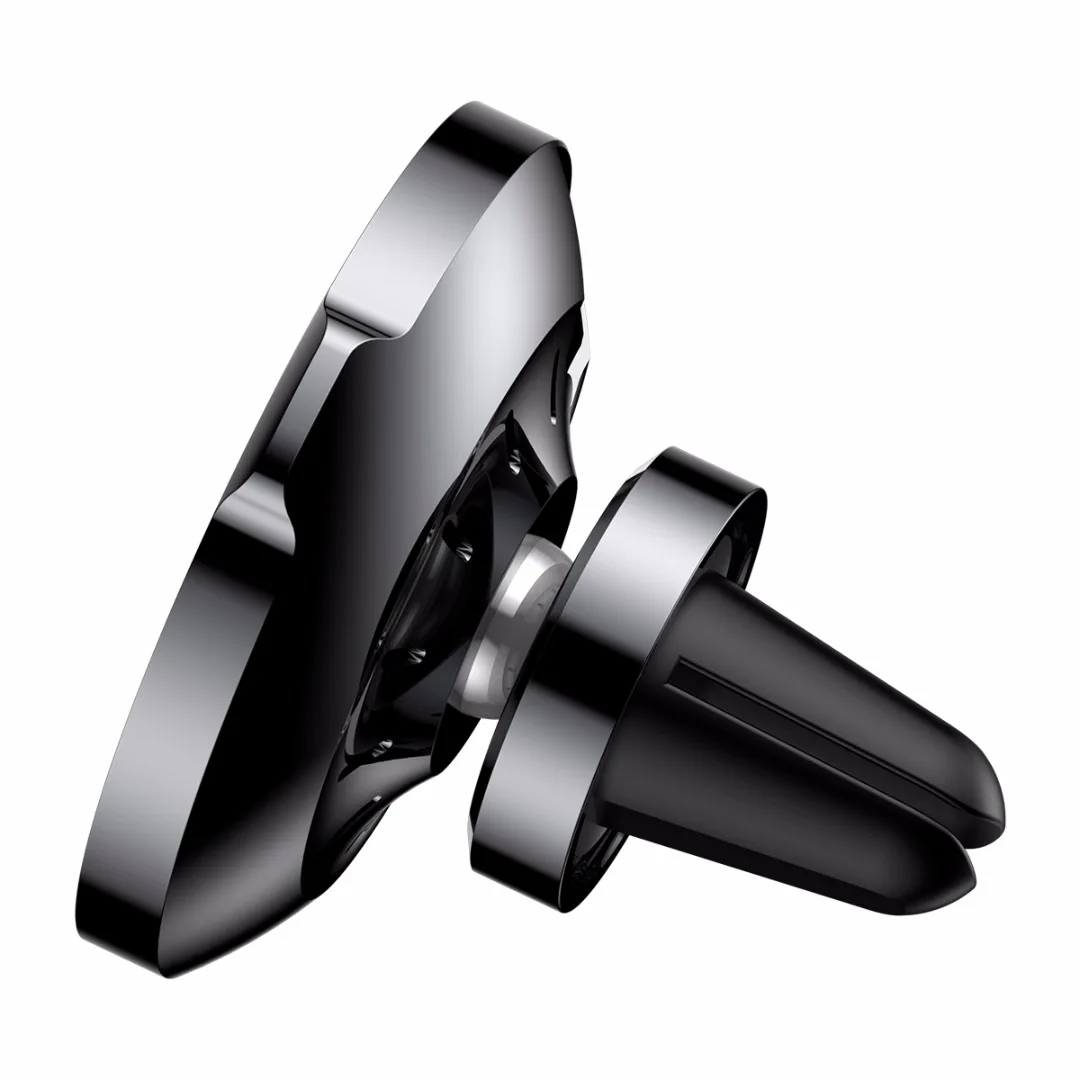 Black car Mangetic Air Vent Mount Holder QI Wireless Charger Fast Charging