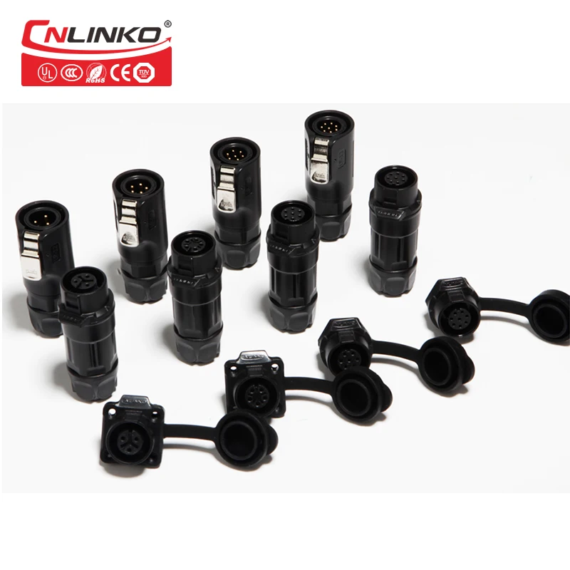 CNLinko провод для подключения 6 Pin DC круговой разъем M12 PBT Пластик Мощность