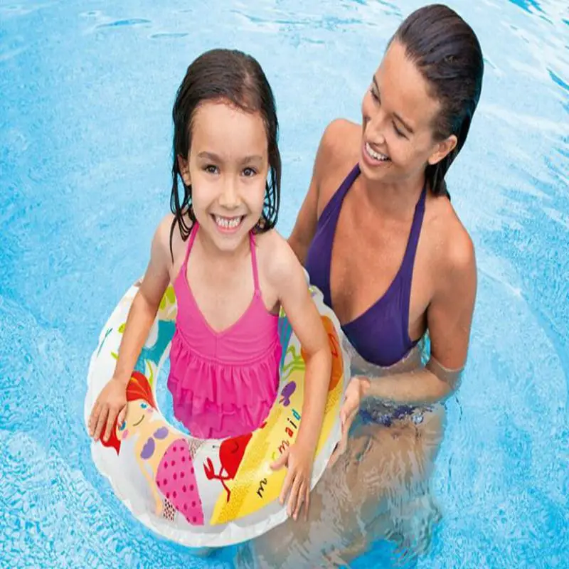 Мультфильм Одежда заплыва кольцо надувные поплавки бассейн Одежда заплыва поплавок для детей Водные виды спорта игрушка