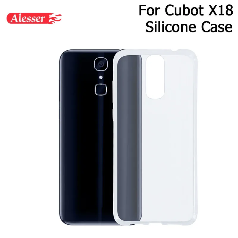 

Alesser For Cubot X18 Silicone Case 5.7" Soft Transparent Protective Back Cover Anti-knock Shell For Cubot X18 Mobile Phone Case