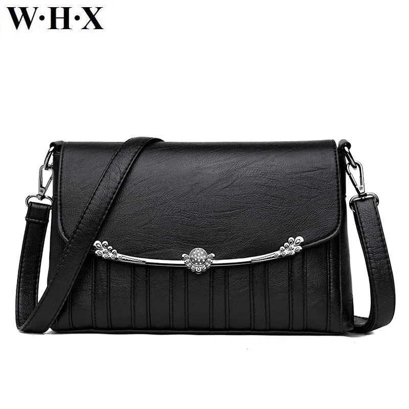 

WHX New Designers Casual Style Women Shoulder Bags CrossBody Bag Fashion brands Female Handbag Pu Leather Woman's Messenger Bag