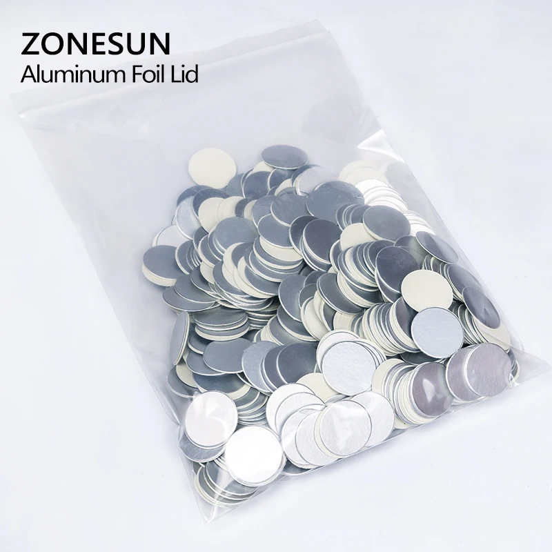 ZONESUN Индукционная прокладка из алюминиевой фольги, составное уплотнительное кольцо, уплотнительная прокладка для стеклянной бутылки, уплотнительная прокладка для пластиковых бутылок