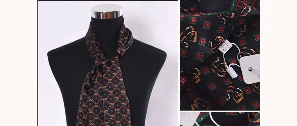 [BYSIFA] Frence мужские шарфы дизайн клетка, горошек цепи Для мужчин длинные шелковые шарфы для бренд чистый шелк атлас Для мужчин шейный платок шарфы для женщин 160*26 см