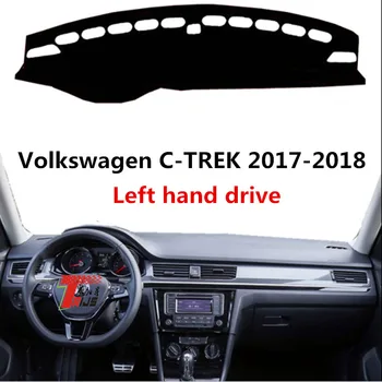 

Taijs left hand drive car dashboard cover for Volkswagen C-TREK 2017-2018 car dashboard mat for volkswagen C-TREK