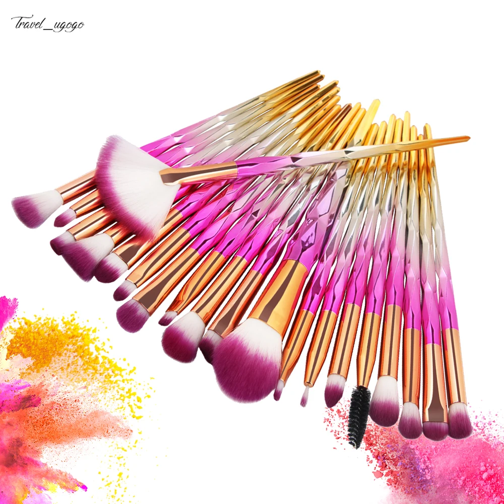 

New Design Tenuous And Soft 20 Pcs Makeup Brushes Unicorn