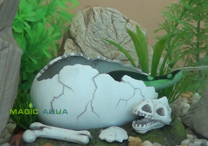 Динозавр динамический орнамент рыбы в аквариуме, украшения пейзаж