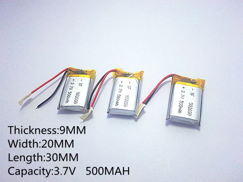 

3.7V,500mAH,902030 PLIB; polymer lithium ion / Li-ion battery for GPS,mp3,mp4,mp5,dvd,bluetooth,model toy mobile bluetooth