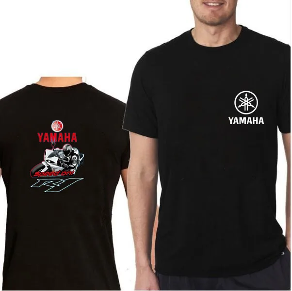 Summer New 2018 YAMAHA R1 motorcycle men short sleeve T-shirt 100% cotton Honda Suzuki shirt subaru Audi | Мужская одежда
