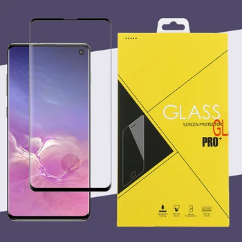 

1000pcs Full Cover Curved Tempered Glass For Samsung Galaxy S20 Ultra S10 Lite Note 10 Plus 9 8 Edge Glue Screen Protector Flim