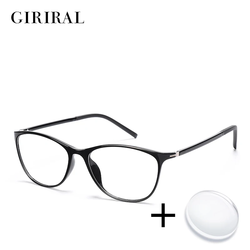 

TR90 women prescription glasses retro colored clear computer reading optical transparent sight myopia glasses #YX0267