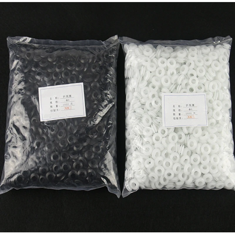

100Pcs/Bag PVC Rubber Protection Coil Protective Wire Sleeve Retaining Ring Hole Sealing Ring for DIY Pendant light Accessires