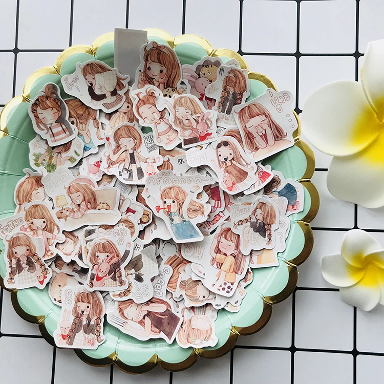 

127pcs/pack Cute cartoon girl Decorative Sticker DIY Planner Diary Scrapbooking Album Stickers