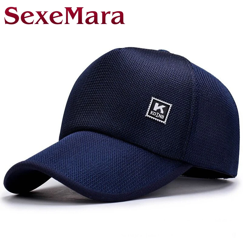 2017 NEW Letter K Dark Blue Solid Baseball Caps Men Women Summer