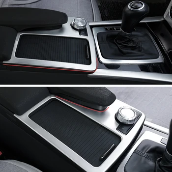 

For Mercedes Benz C class W204 08-14 Console Gear Shift Decal Strips Stainless Steel Water Cup Holder Frame Cover Trim