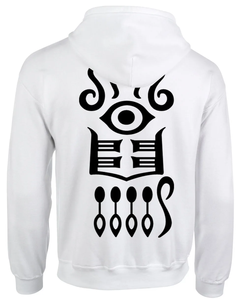 Comic Con Moda Estrella Cosplay Abrigo Rokuro Sudadera blanco rojo Capucha Enmadou Negro Animación Exorcistas Doble PzqnxBHP
