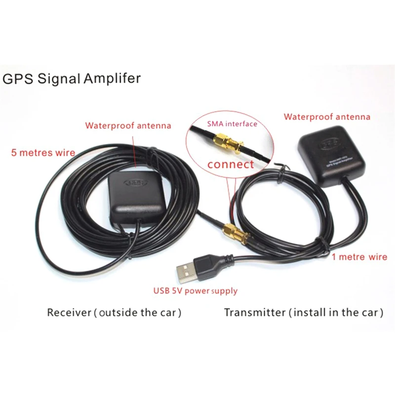  ANT-1573 GPS Antenne Navigation System Verstärker Auto Signal Repeater Empfänger Sender Fahrzeug GP
