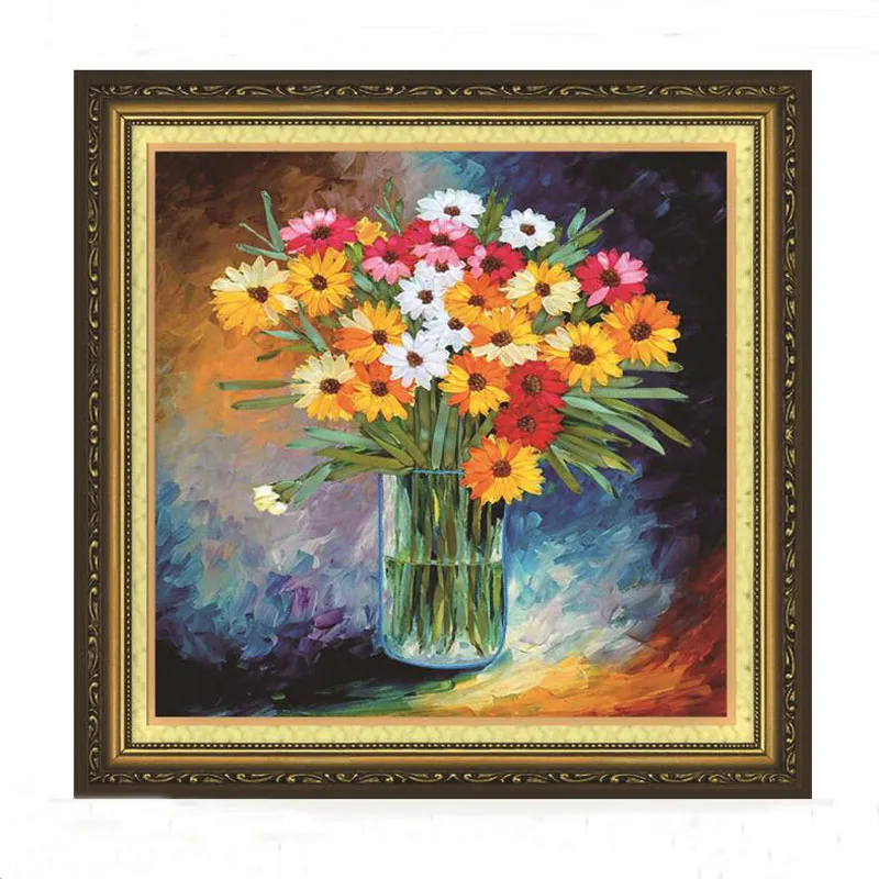 

1Pc DIY Pastoral Ribbon Embroidery Kits for Beginner Needlework 3D Flower Cross Stitch Embroidery Set Craft Sewing Accessories