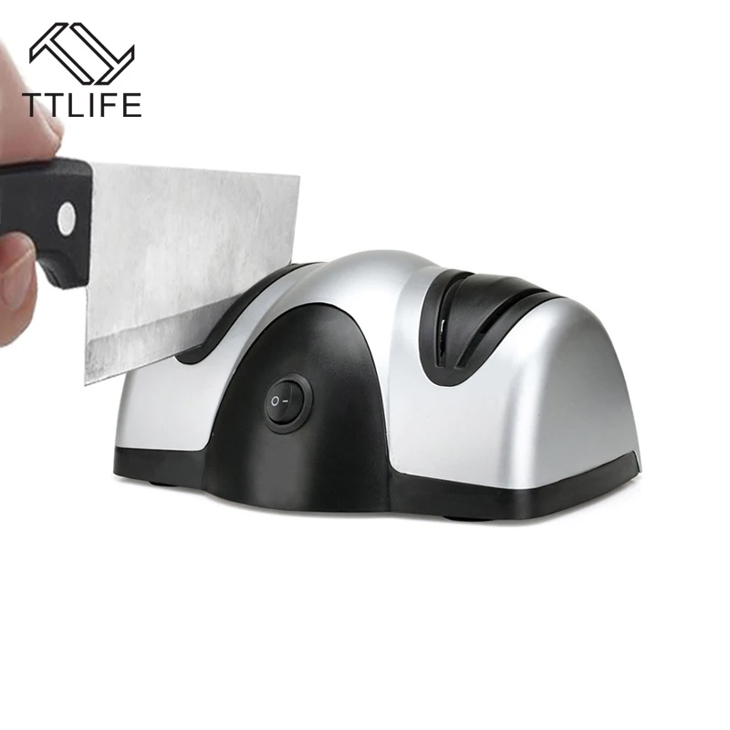 TTLIFE Professional 220V Multifunction Kitchen Electric Knife Sharpener Kitchen Knife Sharpener for Knives Scissors EU Plug