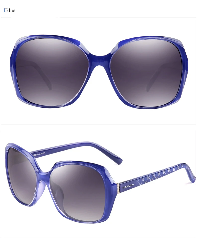 PARZIN, брендовые дизайнерские солнцезащитные очки с большой оправой, оттенки для женщин, модная овальная оправа, настоящее качество, женские поляризованные солнцезащитные очки