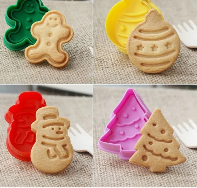 4Pcs-set-Christmas-Cookie-Cutters-Snowman-Biscuit-Plunger-crackers-Sugarcraft-cake-decoration-ferramenta-fondant-decor