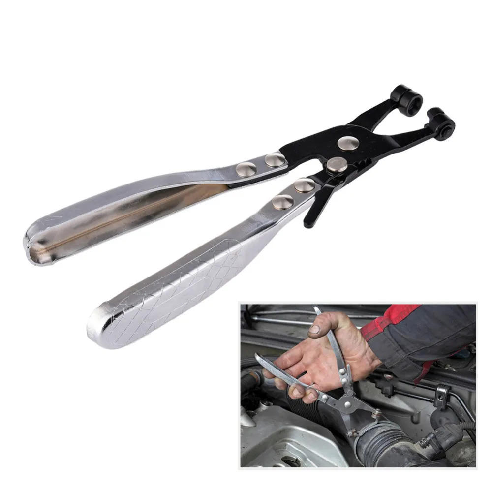 ToHuu 45# Steel Calipers Straight-Type Throat Tube Pliers Water Pipes Clamps Car Motorcycle Clamp Filter Calipers Repair Tools