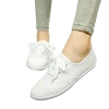Новинка 2022, женские парусиновые туфли, дышащие модные брендовые женские туфли на плоской подошве, женские белые туфли, большие размеры 35-42 ► Фото 2/6
