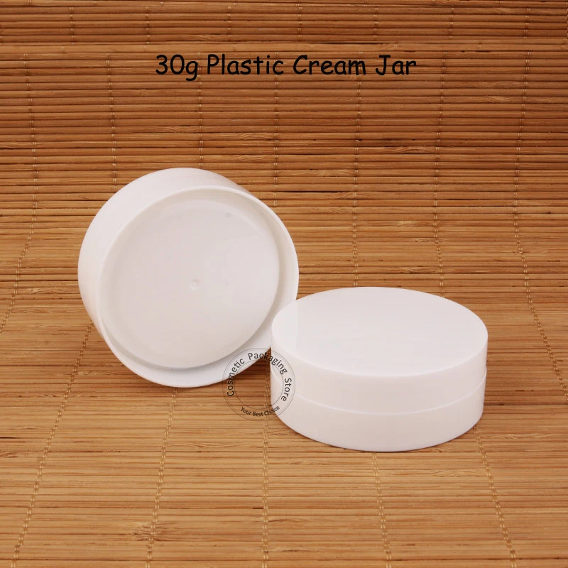 30pcs/Lot Promotion Plastic 30g PP Cream Jar Women Makeup Tools 1OZ Small Sample Box 30ml Refillable Facial Container | Красота и