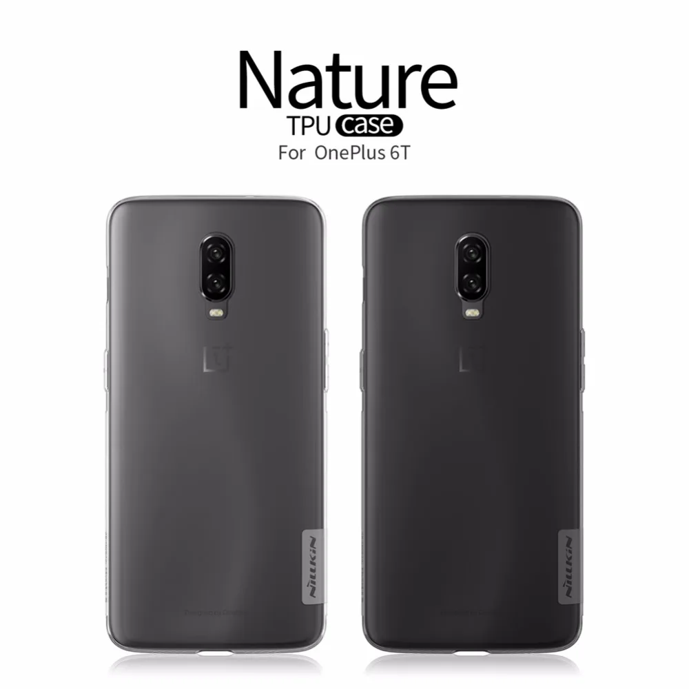 Чехол для oneplus 6T One plus 6T NILLKIN Nature прозрачный мягкий, роскошный, из ТПУ на заднюю панель для oneplus 6T