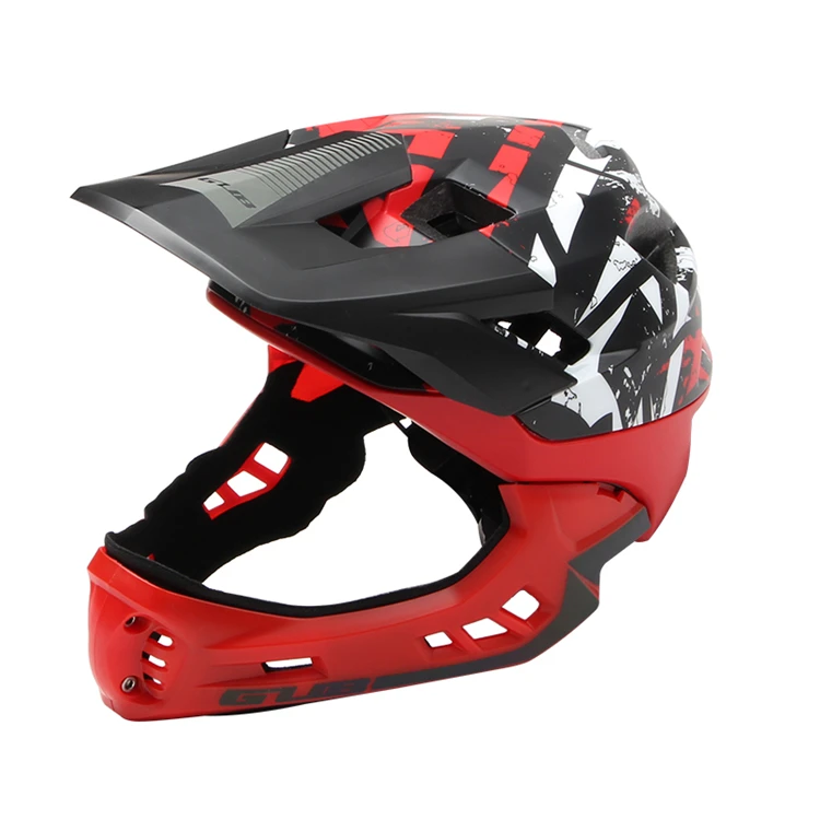 Бездорожье Горный Полный лицевой велосипедный шлем спортивные защитные Детские полностью покрытые шлемы DH шлем горный велосипедный шлем 54-58 см