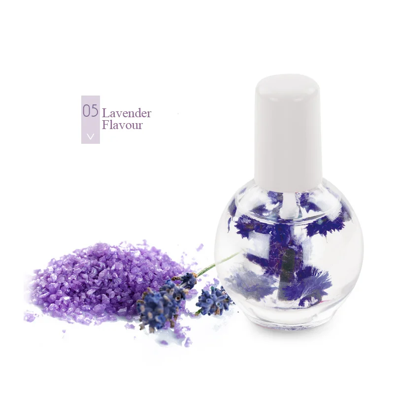 Modelones, 12 мл, сухие цветы, питательное масло для ногтей, для лечения кутикулы, для кутикулы, восстанавливающее масло для ногтей, Гель-лак - Цвет: Lavender