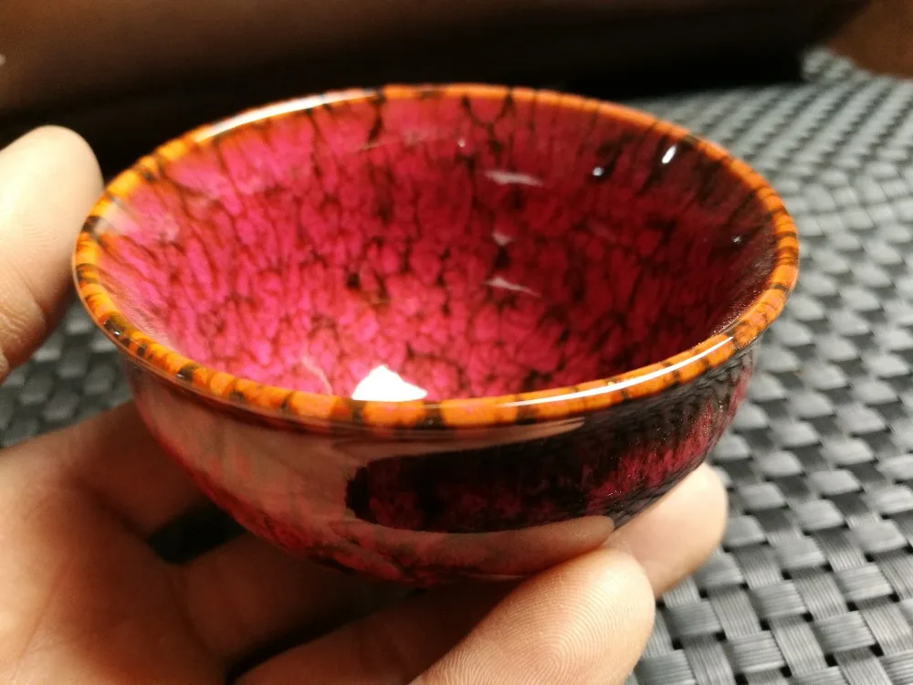 

CHINESE FOLK old porcelain -- old Painted porcelain bowl Kung Fu Tea bowls