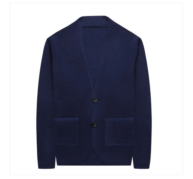 5Colored Wool Cardigans Men Sweater Jacket Coats Autumn Spring Sweater Mens Thick Pockets Male Cardigan Coats Fashion Outerwears-09