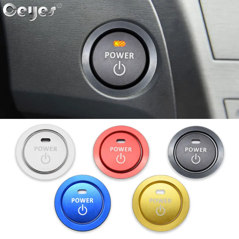 

Ceyes Car Styling Auto Accessories Start Stop Engine Power Button Ring Sticker Fit For Toyota C HR Corolla Auris Prius Chr Cover