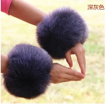 2 шт./партия декоративные кольца из искусственного лисьего меха|fur arm|fur cuffsfaux fur cuffs