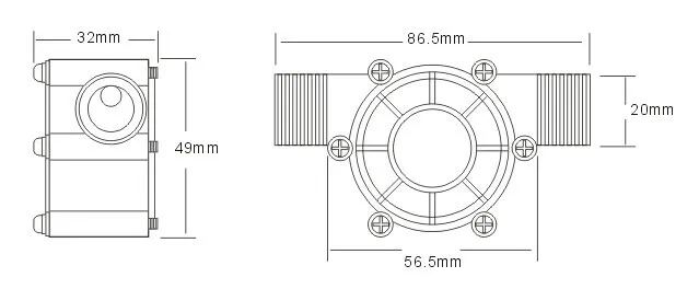 80 в/12 В/5V10W DC Генератор потока воды турбинный генератор гидроэлектрический микро гидрогенератор расход водопроводной воды гидравлический DIY