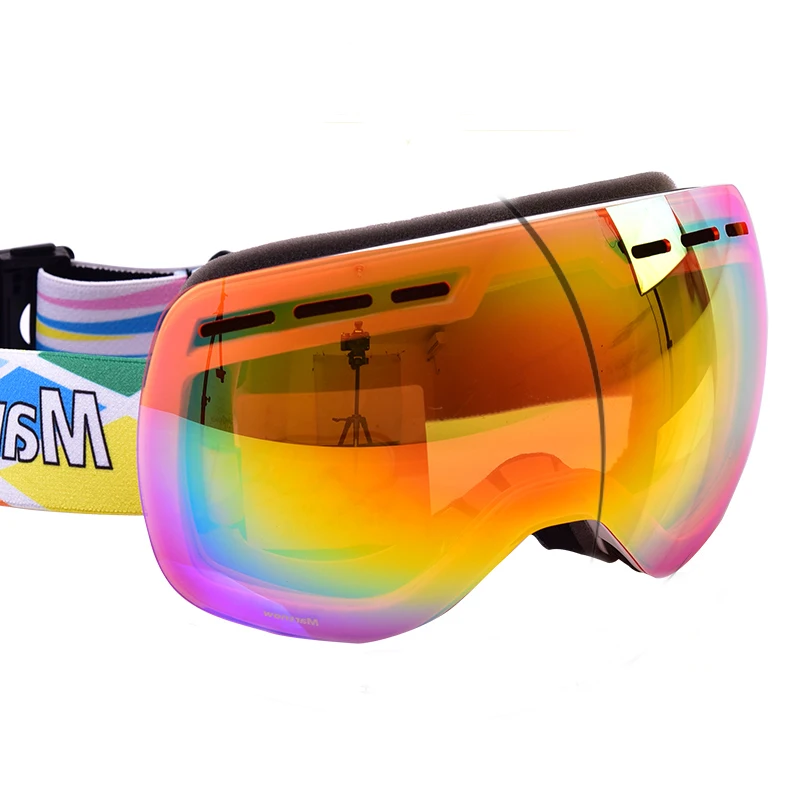 Marsnow, для улицы, детские, катания на лыжах, сноуборде, для маленьких мальчиков и девочек UV400 очки для сноуборда линза с двойным слоем анти-туман женские снегозащитные очки для сноуборда