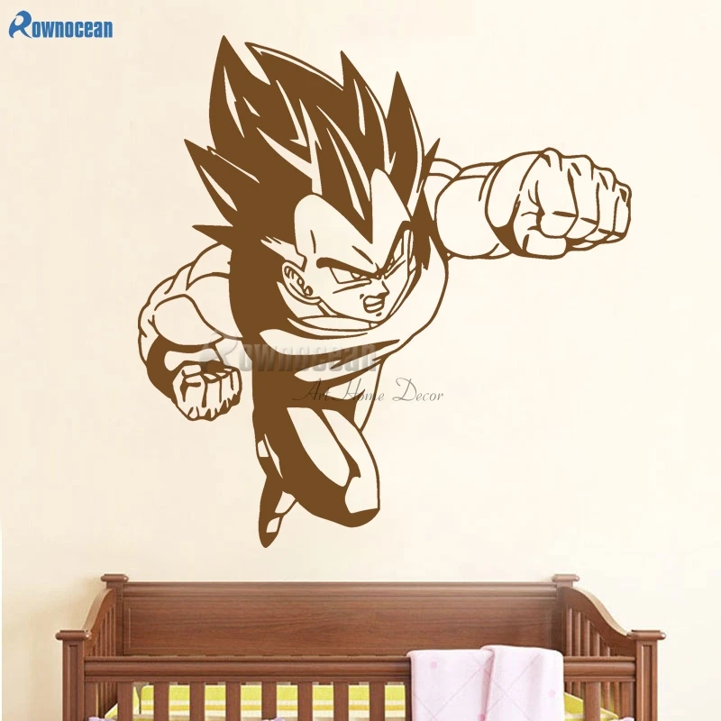 Vegeta Dragon Ball Z DBZ аниме настенное стекло автомобиля грузовика виниловая наклейка F714