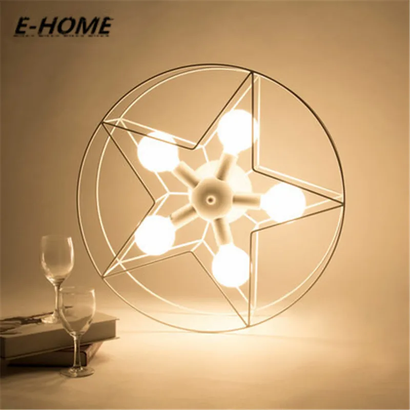 

The new five-pointed star modern minimalist creative personality circular living room lights led ceiling lighting