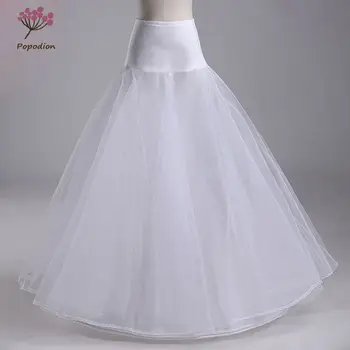 

wedding dresses crinoline petticoat lycra waist jupon tulle mariage white wedding underskirt bustle crinoline WAS10040
