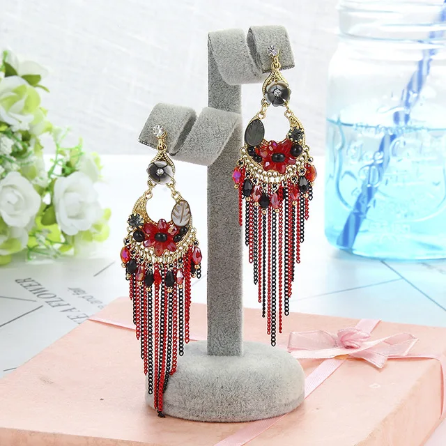 

Popular Women Drop Earrings Zircon Hyperbole Geometric Earring Crystal 925 Silver Party Gifts for Lady Brincos Fashion Jewelry