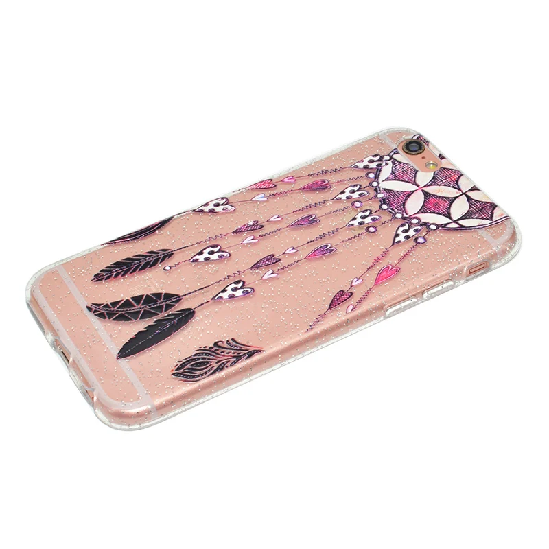 cute cartoon glitter silicone case iphone 5 6 s 7 plus (31)