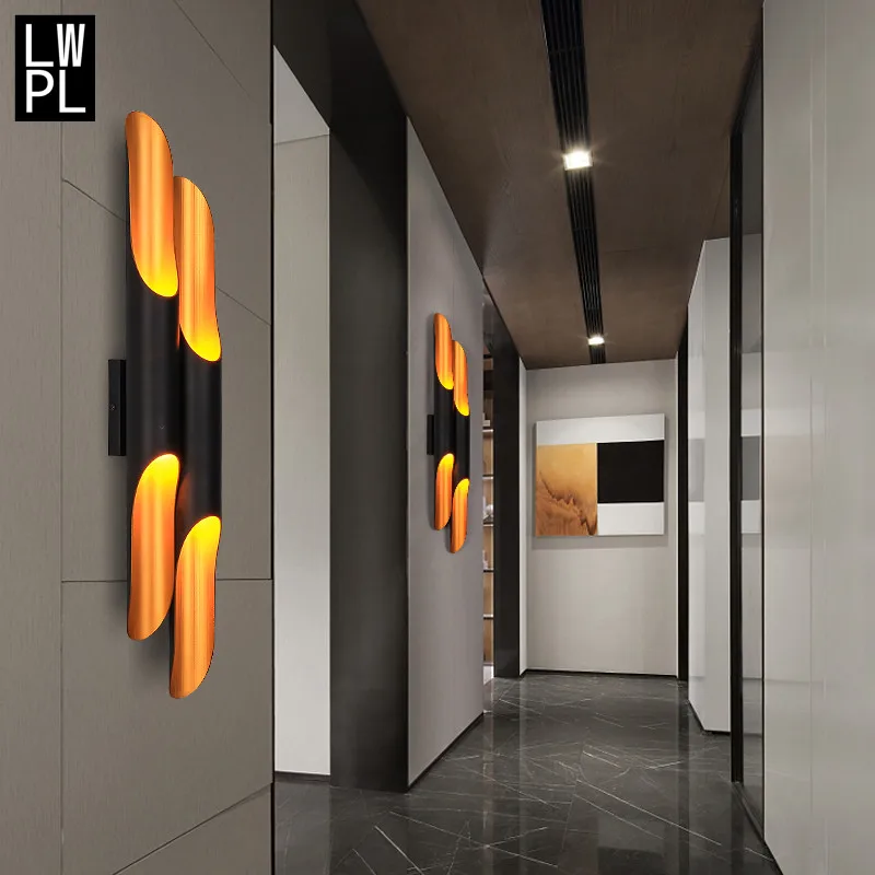 

Modern Wall Lamp Bedroom Bedside Lamp Nordic Living Room Background Wall Decorative Lamp Exhibition Hall Wallway Wall Lamp