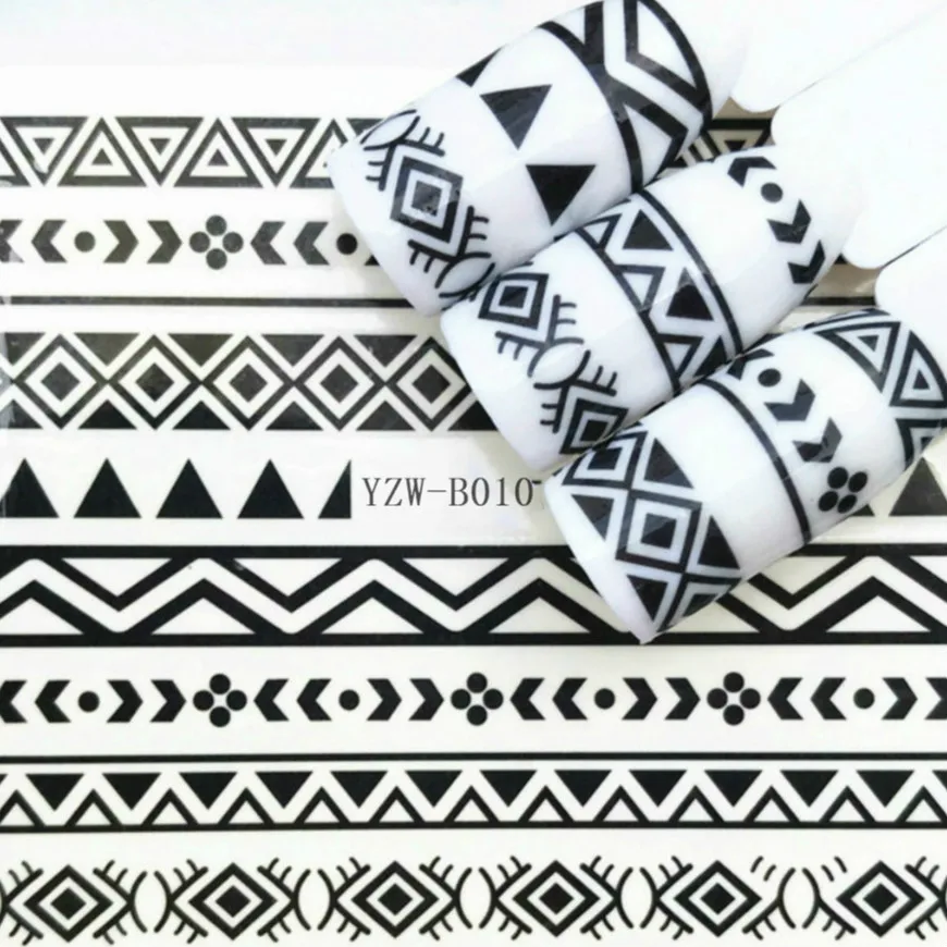 

1 PCS HOT SELL Totem Crest Nail Sticker Butterfly Flower Water Transfer Decal Sliders for Nail Art Decoration Tattoo Manicu TLY8