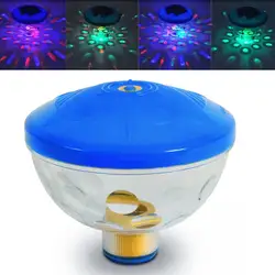 Подводная светодиодная подсветка для шоу ванна для плавания Пруд бассейн спа-ванна водостойкая плавающая лампа подходит для вечерние для