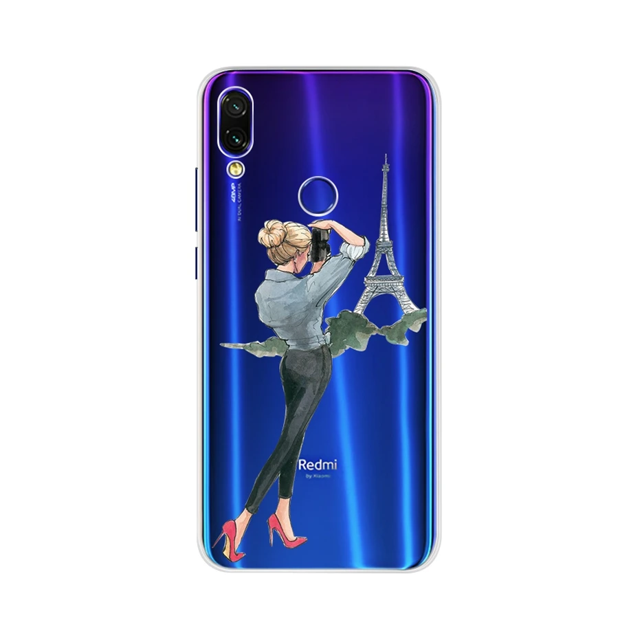 Для Xiaomi Redmi 7 Чехол для телефона задняя крышка для Xiaomi Redmi Note 7 Funda Мягкий Силиконовый ТПУ чехол s для Xiaomi Redmi7A Note7 Pro Чехол - Цвет: Шампанское