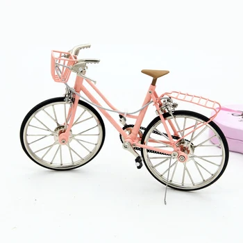 

New Products of Metal Bicycle Handicraft with Non-assembling Alloy City Lady Model for decor model